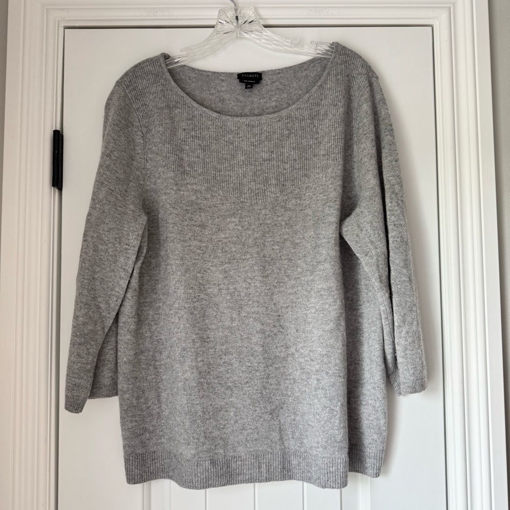 Talbots Cashmere Sweater Womens Crew Boat Sweater